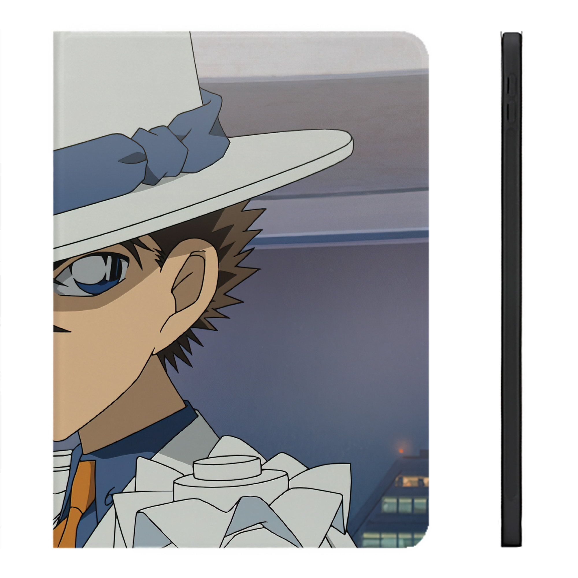 （画像用） 名探偵コナン Detective Conan IPadケース ペンホルダー付き ブックスタイルデザイン